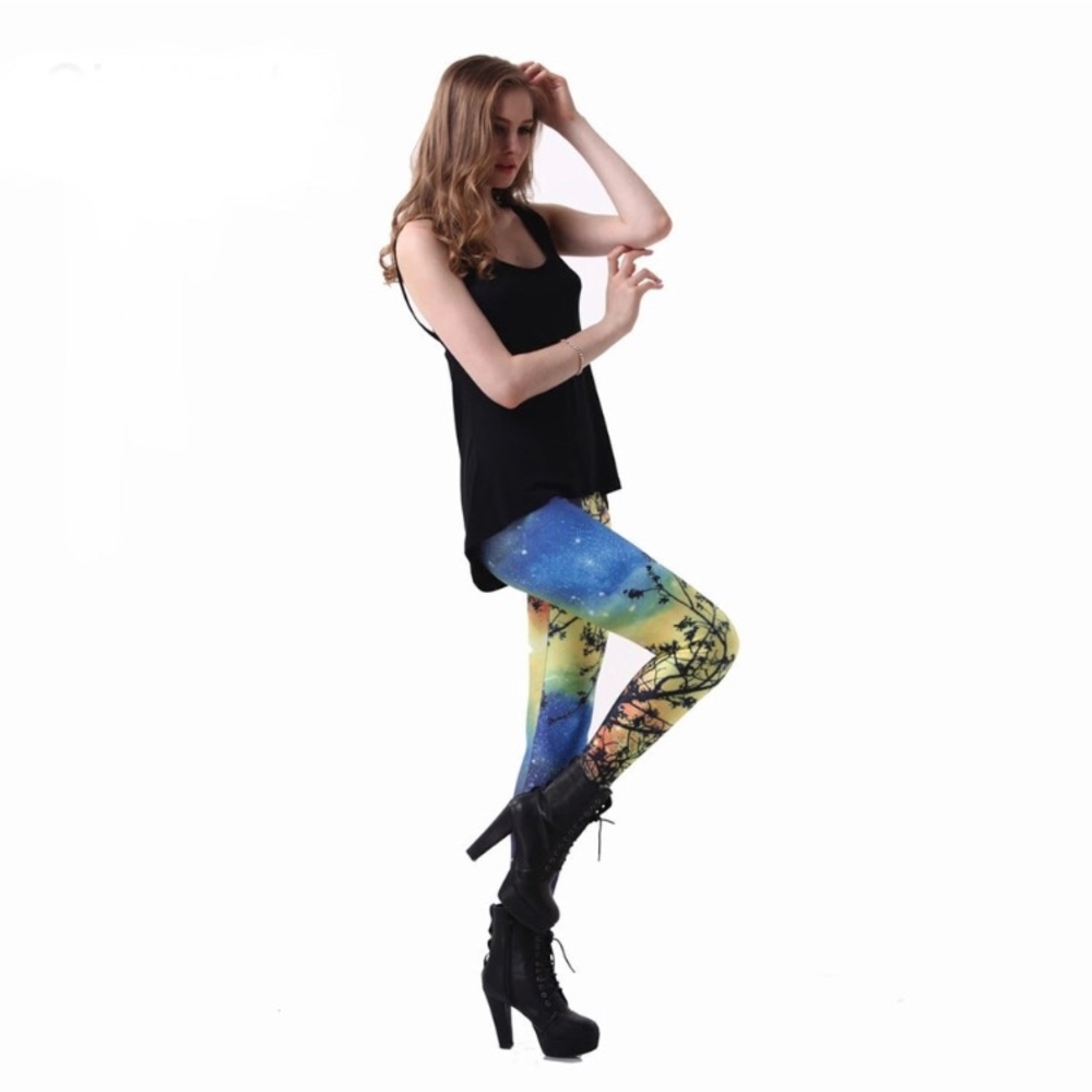 FINAL PRICE . Universe moonlight tree leggings - Picture 5 of 6